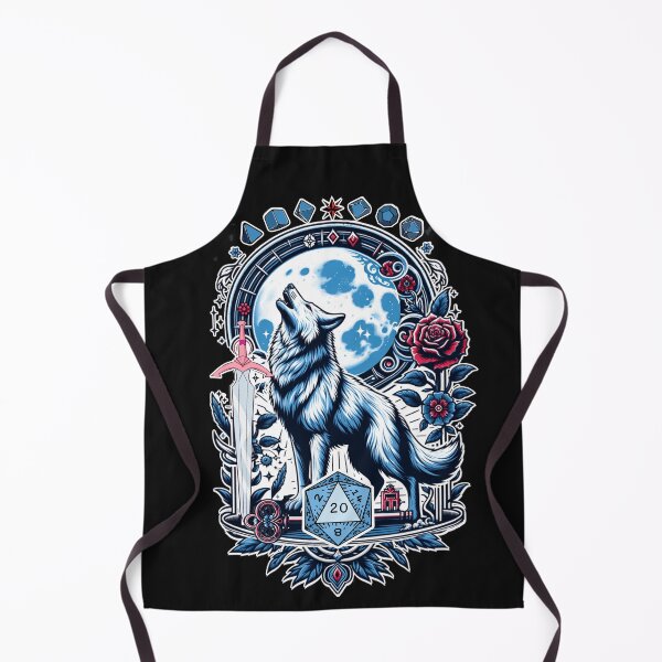 Item preview, DND WOLF DICE: Howling to the moon. designed and sold by DungeonAtelier.