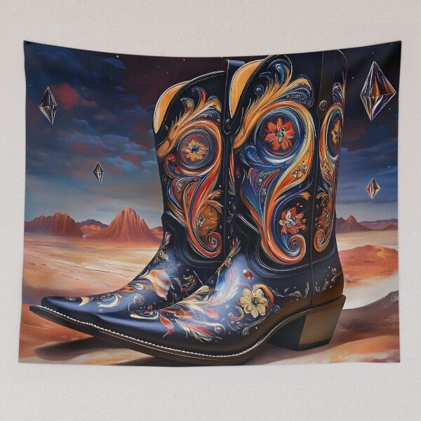 Item preview, Desert Dream: Avant-Garde Cowboy Art designed and sold by AI-Only Creations.