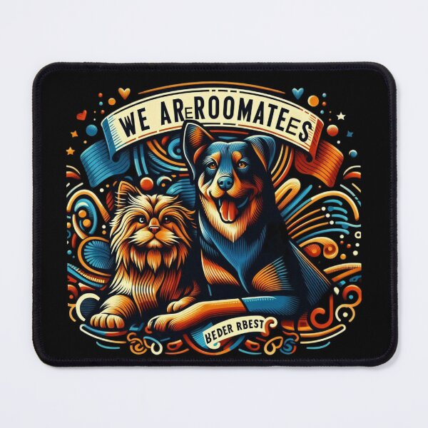 Item preview, Pet Roommates Cat, Dog, and Mouse Harmony designed and sold by SilverLook48.
