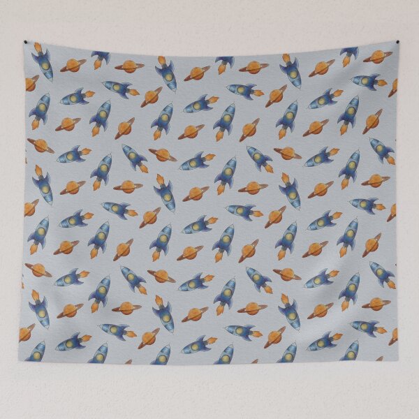 Item preview, space pattern, space, rocket, planet, sky, child, dream. designed and sold by Tetiana Pohurska.
