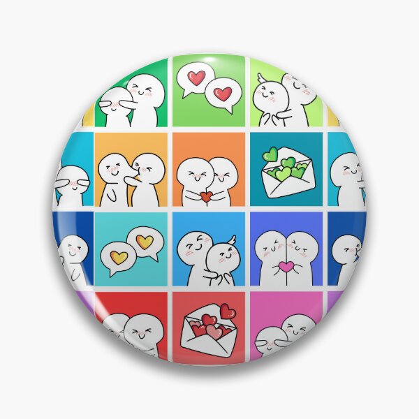 Item preview, Adorable Meme Couple Heart Matching Design for Lovers designed and sold by BunBuntheDog-.