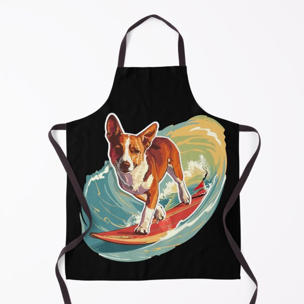 Item preview, Surfing Basenji designed and sold by VelvetRoom.