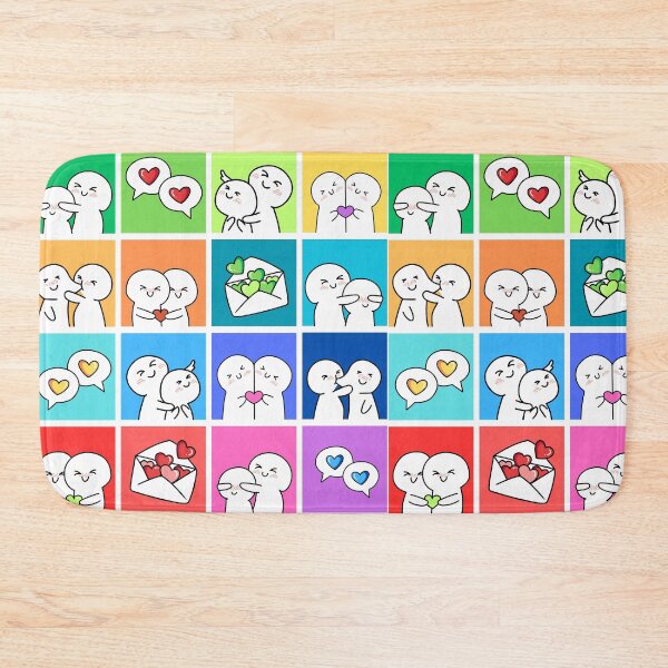 Item preview, Adorable Meme Couple Heart Matching Design for Lovers designed and sold by BunBuntheDog-.