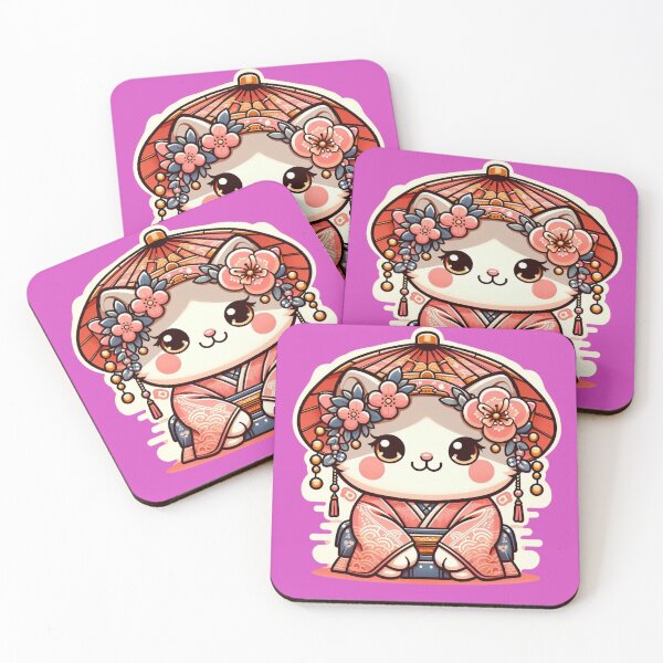Item preview, Cute Cat in Japanese Style designed and sold by Azrora.