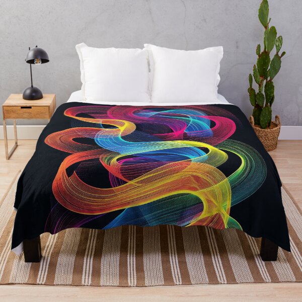 Item preview, Psychedelic neon waves designed and sold by celiacreatec.