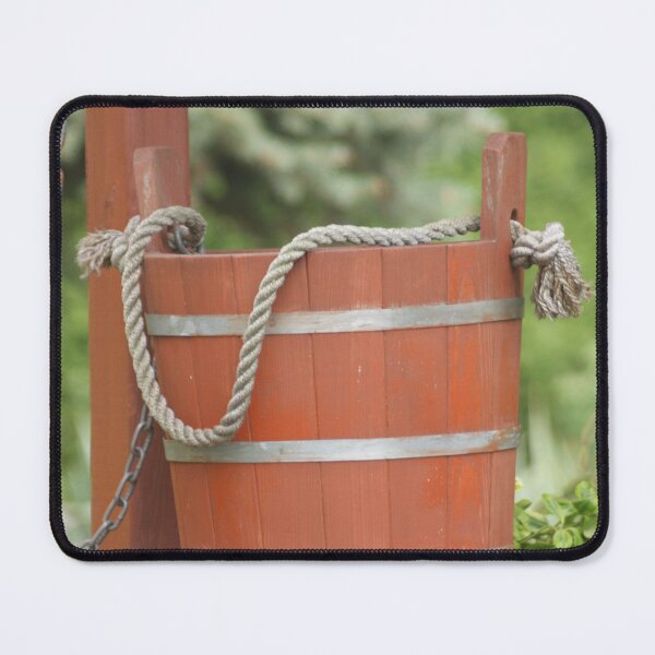 Item preview, Beautiful old wooden bucket on the well designed and sold by mikistudio.