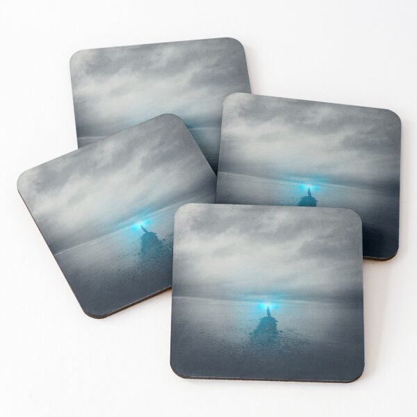Item preview, Six Lights - Man Staring At Sea designed and sold by Dyrk Wyst Redbubble Shop.