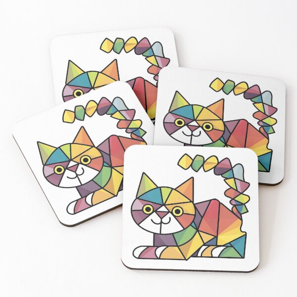 Item preview, Geometric Cat designed and sold by likbatonboot.