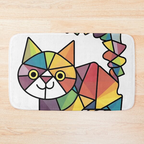 Item preview, Geometric Cat designed and sold by likbatonboot.