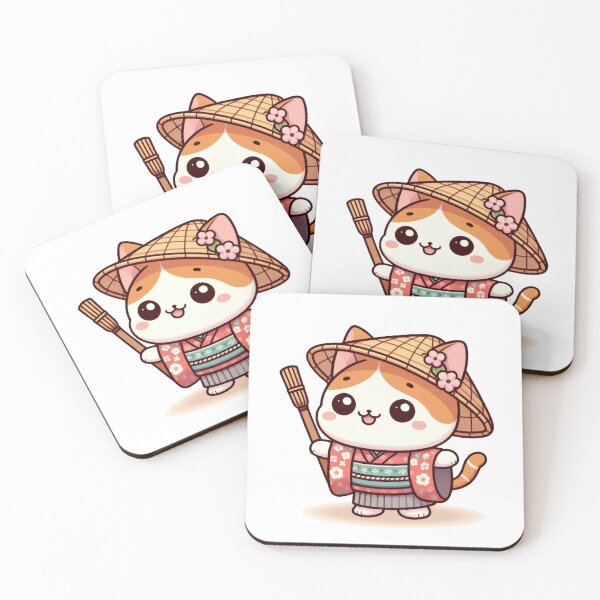 Item preview, Cute Cat in Japanese Style designed and sold by Azrora.