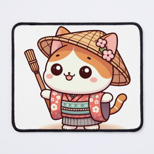 Item preview, Cute Cat in Japanese Style designed and sold by Azrora.