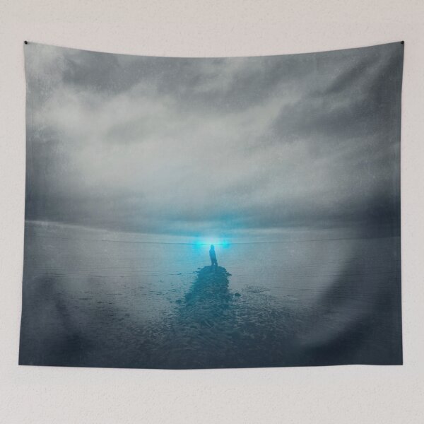 Item preview, Six Lights - Man Staring At Sea designed and sold by Dyrk Wyst Redbubble Shop.