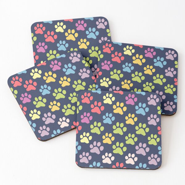 Item preview, Colourful Paw Prints designed and sold by Angry Swan Designs.
