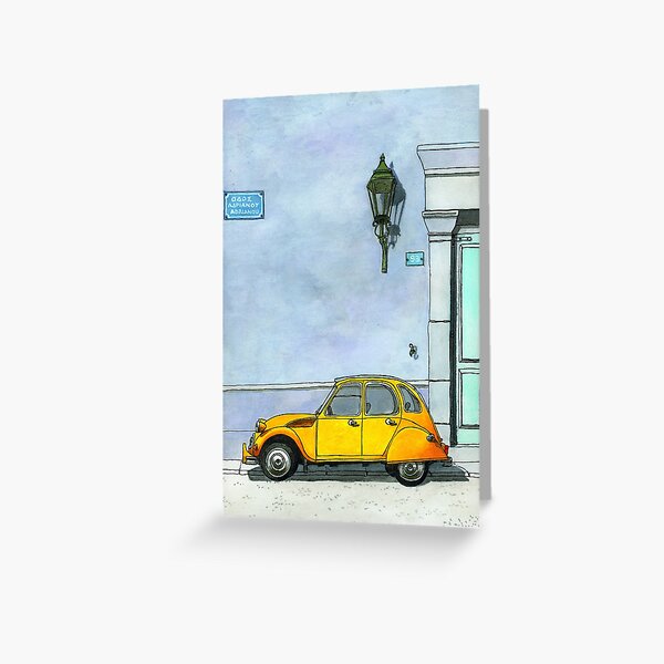Item preview, [ORIGINAL] Vintage yellow 2CV car designed and sold by urbanwalks.