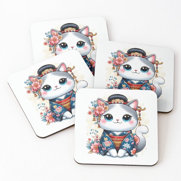 Item preview, Cute Cat in Japanese Style designed and sold by Azrora.