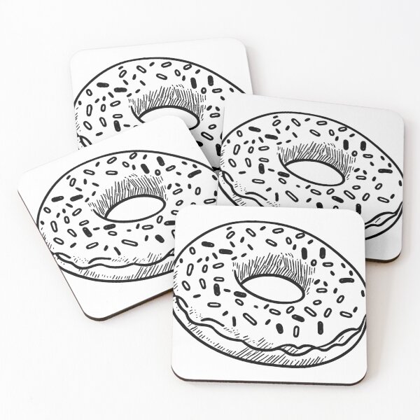 Item preview,  Donut Line Drawing designed and sold by GeoSketchWear.