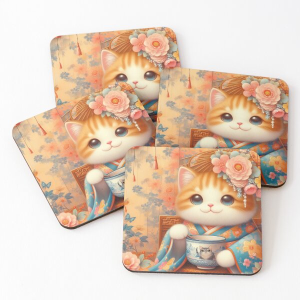 Item preview, Cute Cat in Japanese Style designed and sold by Azrora.