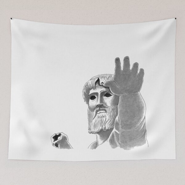 Item preview, Ancient Greek Statue of God Jeus (Jupiter) or Poseidon (Neptunus) designed and sold by urbanwalks.
