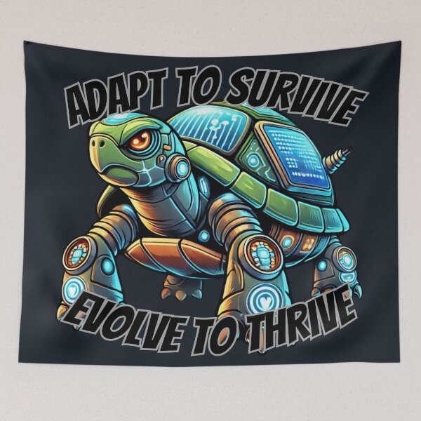 Item preview, Adapting Cyber Turtle - Evolve to Thrive designed and sold by Design Delinquent.