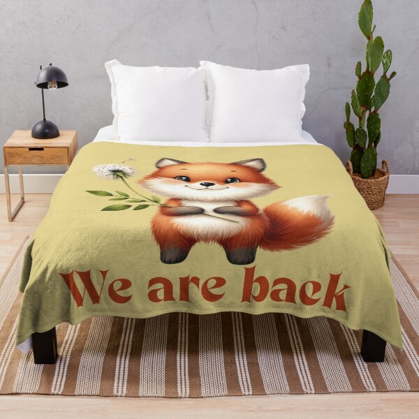 Item preview, fox, fox back to school, dandelions designed and sold by FOODIESART.