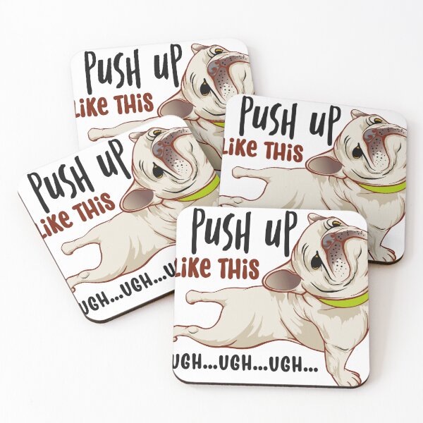 Item preview, I Push UP Like this / Funny dog Push up designed and sold by GlamochiC0.