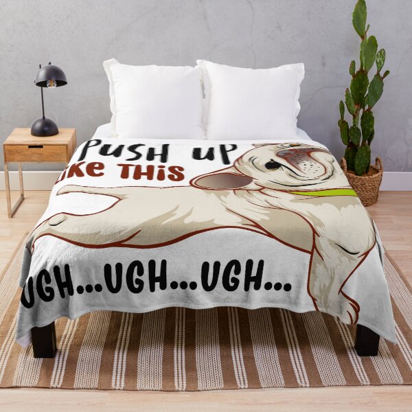 Item preview, I Push UP Like this / Funny dog Push up designed and sold by GlamochiC0.