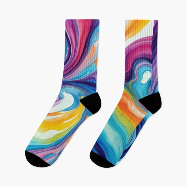Item preview, Colorful rainbow marble texture pattern in watercolor  designed and sold by Trenddesigns24.