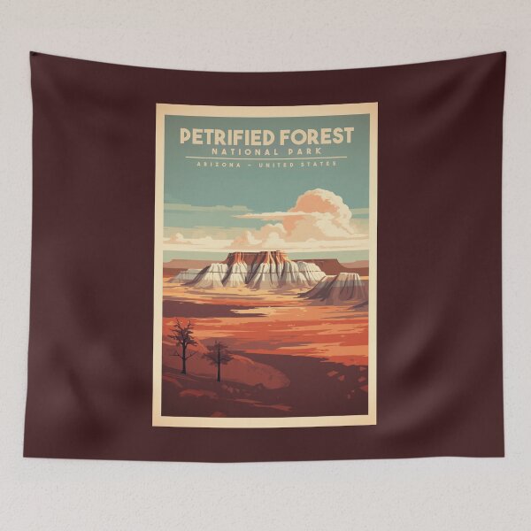 Item preview, A Vintage Travel Illustration of Petrified Forest National Park - Arizona - United States  designed and sold by GoodOldVintage.