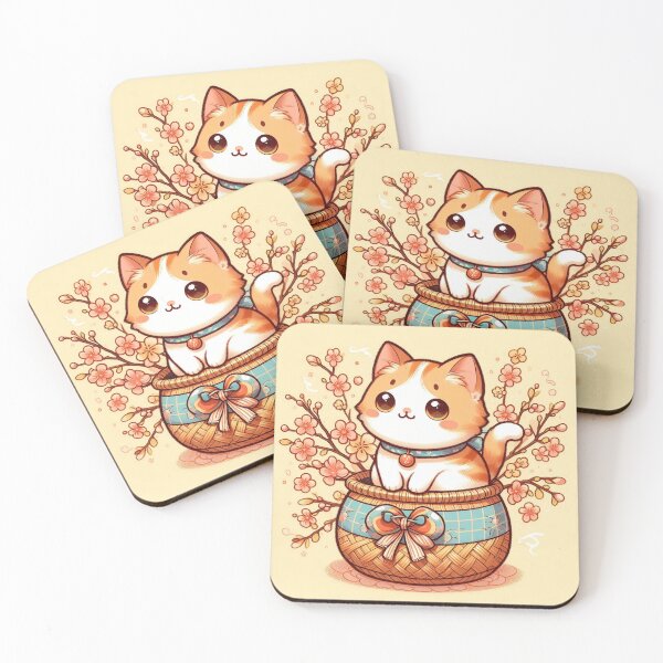Item preview, Cute Cat in Japanese Style designed and sold by Azrora.