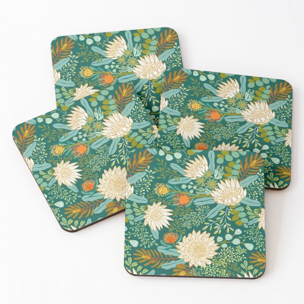 Item preview, White King Protea Boho Botanical - Greens  designed and sold by TigaTiga.