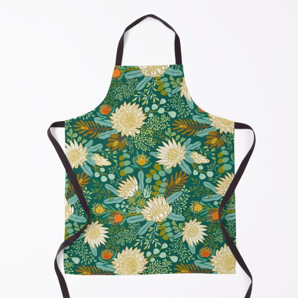 Item preview, White King Protea Boho Botanical - Greens designed and sold by TigaTiga.