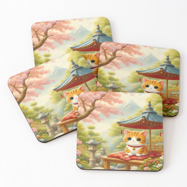 Item preview, Cute Cat in Japanese Style designed and sold by Azrora.