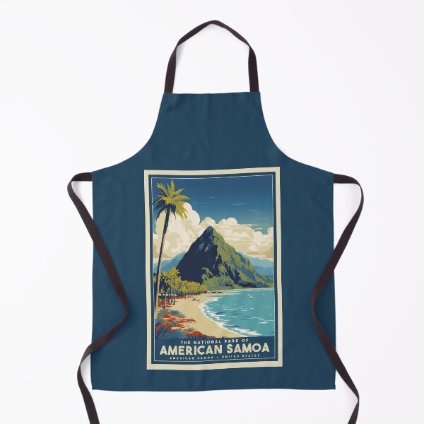 Item preview, A Vintage Travel Illustration of American Samoa National Park - American Samoa - United States designed and sold by GoodOldVintage.