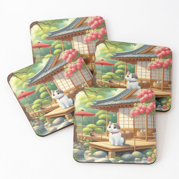 Item preview, Cute Cat in Japanese Style designed and sold by Azrora.