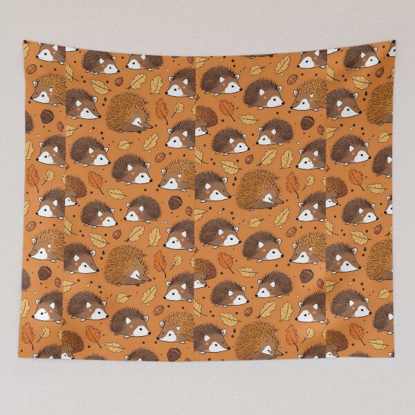 Item preview, Hedgehog and autumn leaves  designed and sold by FlawlessDraft.
