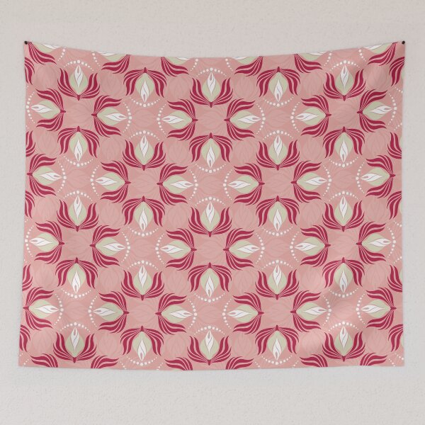 Item preview,  Petal Drift - Peach, Red & Beige [02] CP22077b designed and sold by Carina Parry Studios.
