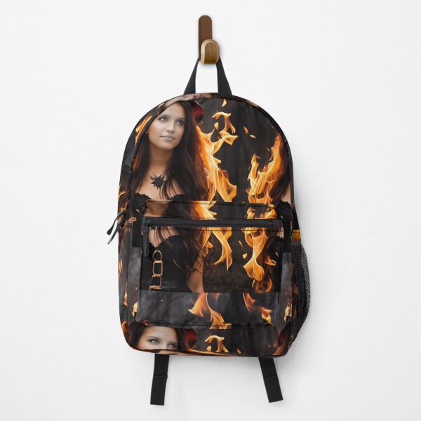 Item preview, Spooky Halloween Witch in orange flames designed and sold by Jennifer Morcom.