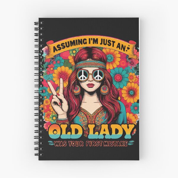 Artikelvorschau, Hippie-Alte-Dame-Retro-Vibe entworfen und verkauft von RebeccaRe.