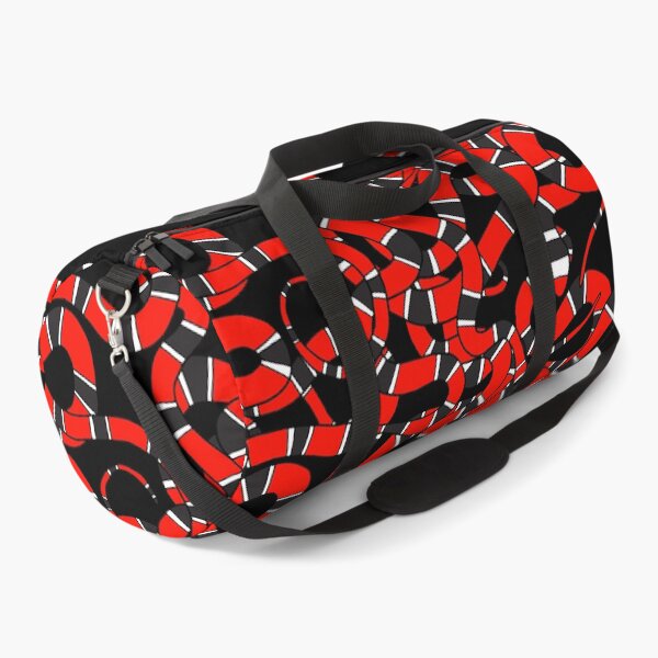 Item preview, Striped Snakes Pattern in Red and Black designed and sold by HotHibiscus.