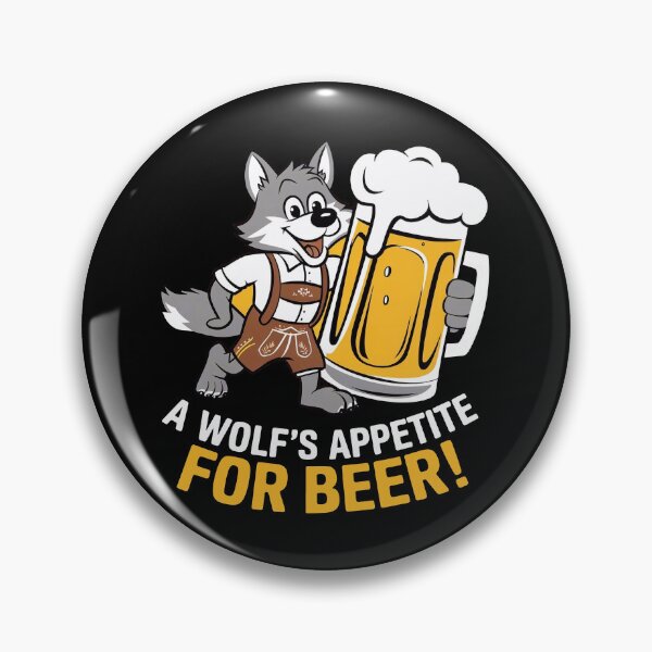 Item preview, A Wolf's Appetite For Beer! designed and sold by FreshArtFusion.