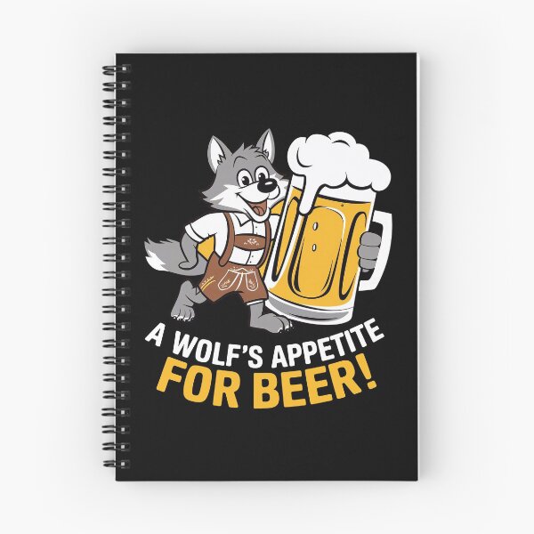 Item preview, A Wolf's Appetite For Beer! designed and sold by FreshArtFusion.