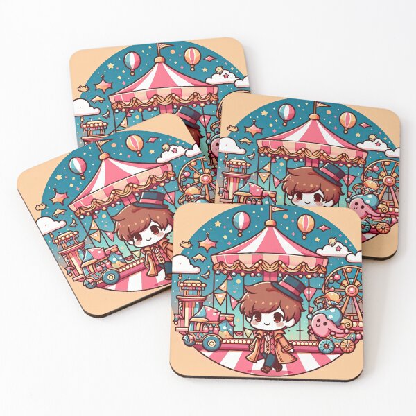 Item preview, Chibi Characters Carnival Pop Art Style designed and sold by artofuniverse.