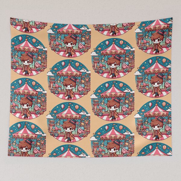 Item preview, Chibi Characters Carnival Pop Art Style designed and sold by artofuniverse.