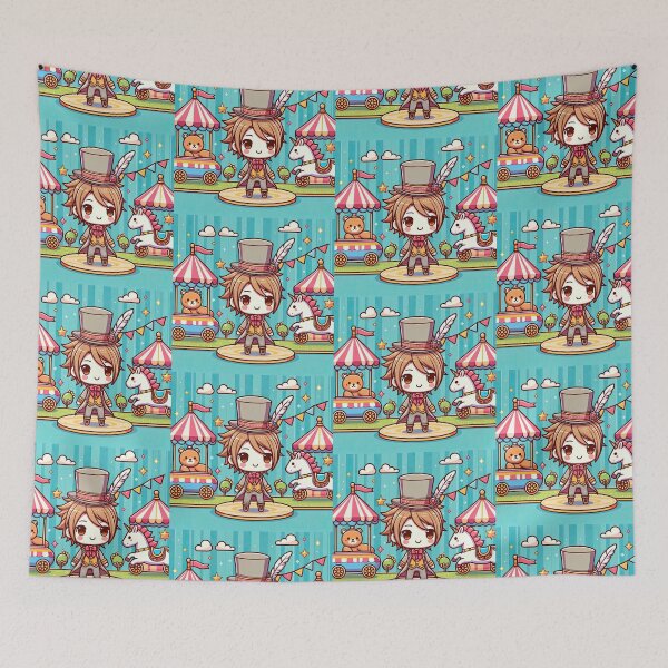 Item preview, Chibi Characters Carnival Pop Art Style designed and sold by artofuniverse.