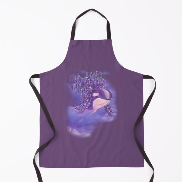 Item preview, Pink and purple kawaii wisteria orca killer whale designed and sold by SaskiaFranken.