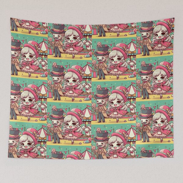 Item preview, Chibi Characters Carnival Pop Art Style designed and sold by artofuniverse.