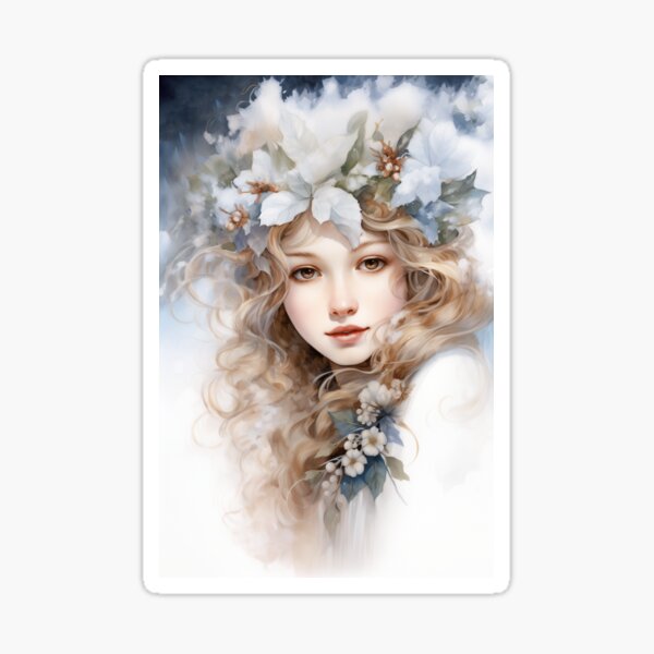 Winter Goddess Sticker