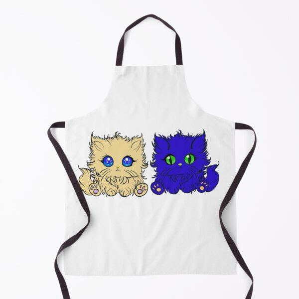 Item preview, Blue and Yellow Fluffy Kittens designed and sold by YarkaYa.