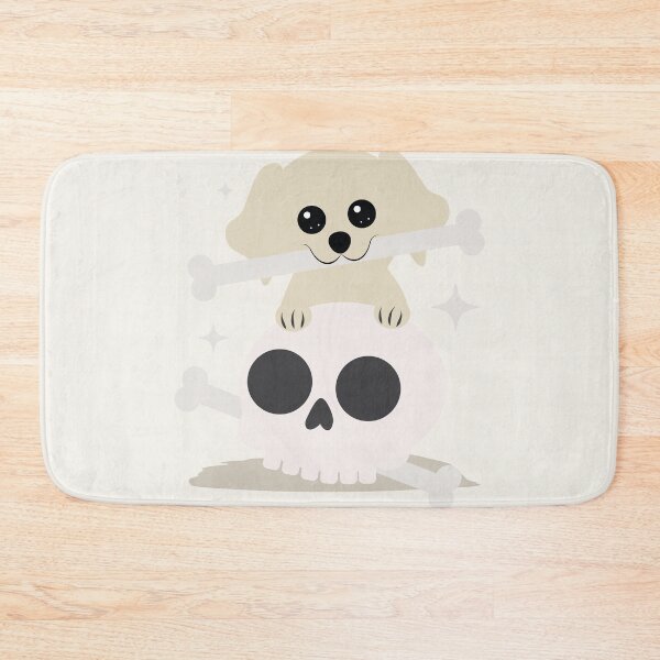 Item preview, Kawaii Dog Got Bone (From Skull) - white designed and sold by iamKaye.