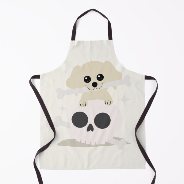 Item preview, Kawaii Dog Got Bone (From Skull) - white designed and sold by iamKaye.